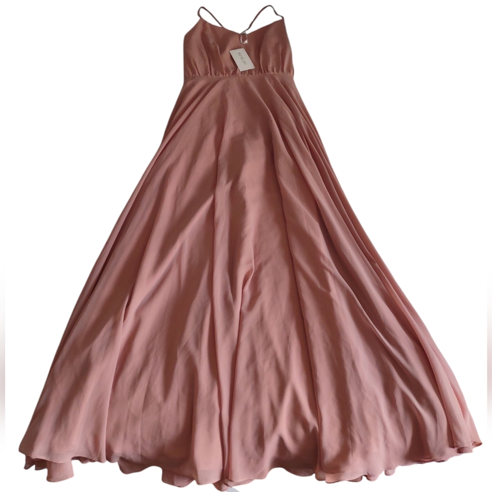 Revelry Maxi Dress Antique Blush-944 Bridal Party 9110-R Size 10